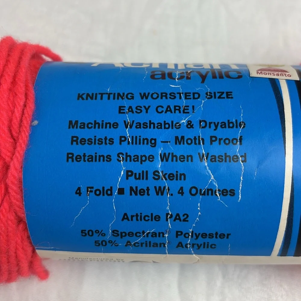 NEW! Vintage Dawn Spectran Yarn Skeins/Lot of 5